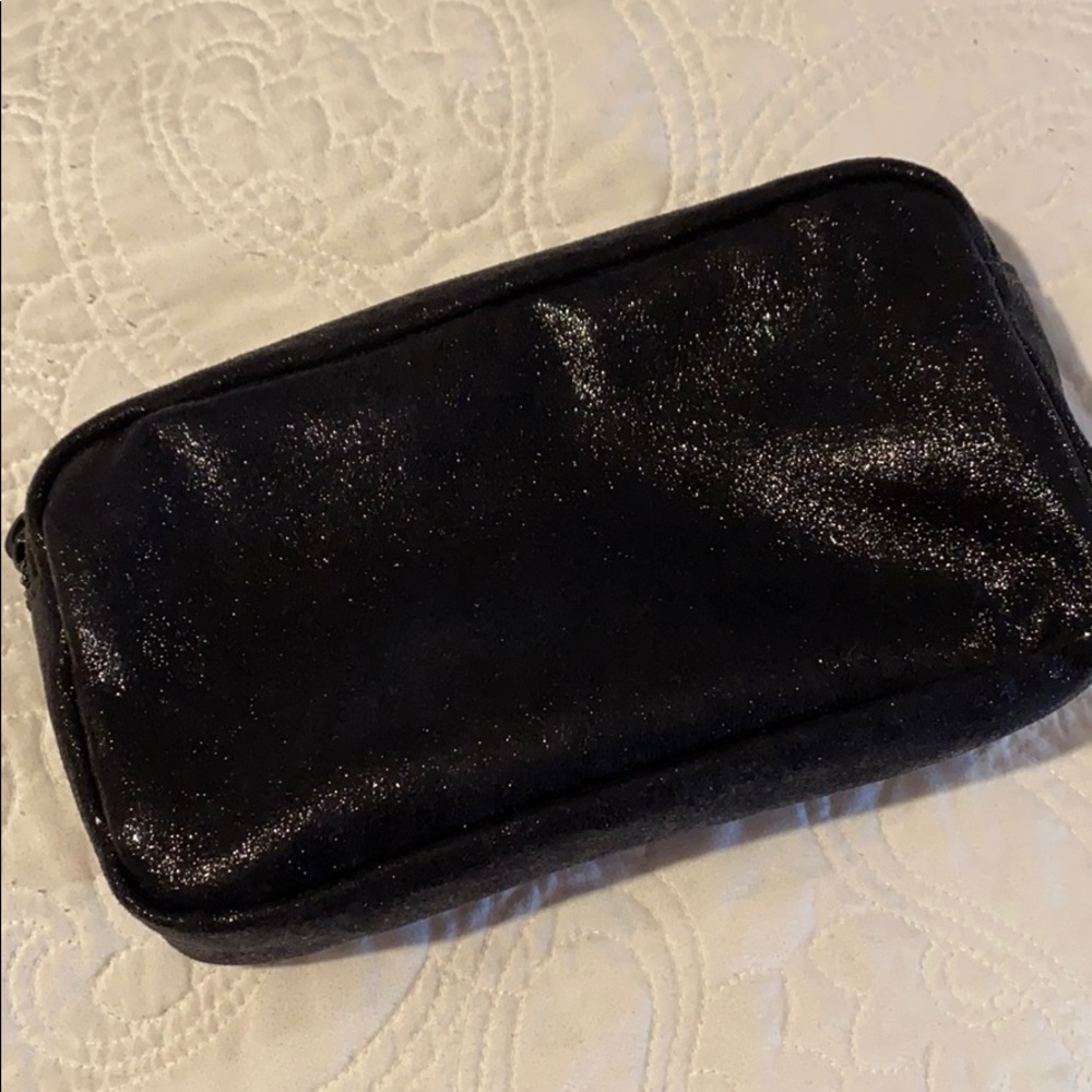 Stoney Clover Lane black sparkly small pouch